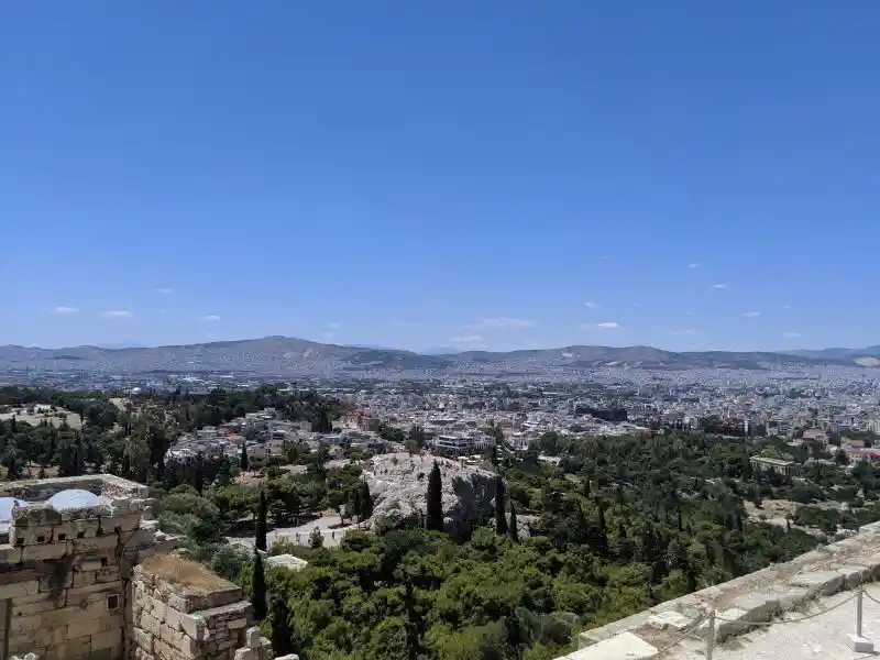 Panoramic view from the Beule Gate